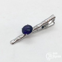 Зажим для галстука с аметистом